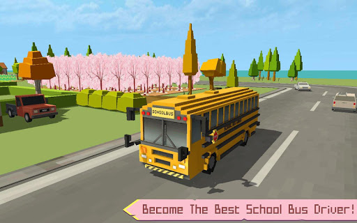 School Bus Game Blocky World スクリーンショット 5