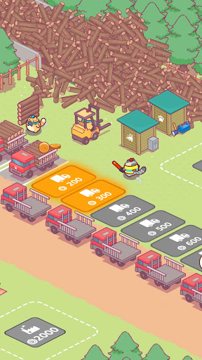 Lumbercat: Juego Idle Tycoon Screenshot 2