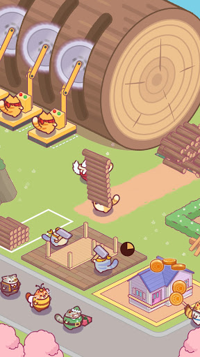 Lumbercat: Juego Idle Tycoon Screenshot 3