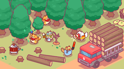 Lumbercat: Juego Idle Tycoon Screenshot 5