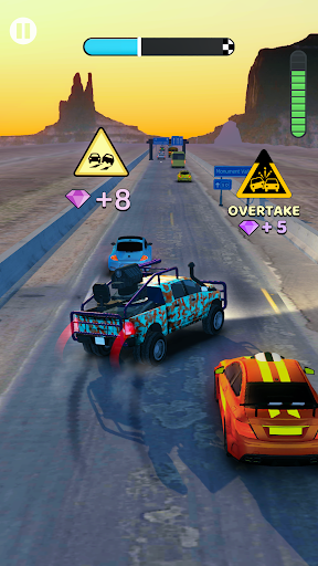 Overtake Rush: Juego de coches Screenshot 2