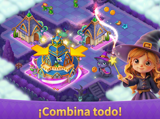 Merge Witches: Puzzle Mágico スクリーンショット 2