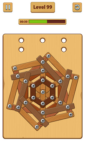 Nuts Bolts ASMR - Wood Nuts Screenshot 4