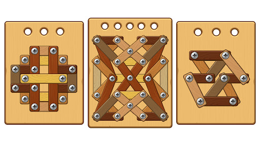 Nuts Bolts ASMR - Wood Nuts Screenshot 6