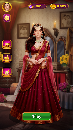 Indian Wedding Girl Dress Up Screenshot 1