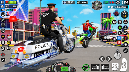 Police Moto Bike Crime Chase Screenshot 2
