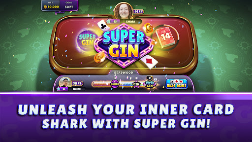 Gin Rummy Super - Juego Cartasのスクリーンショット1