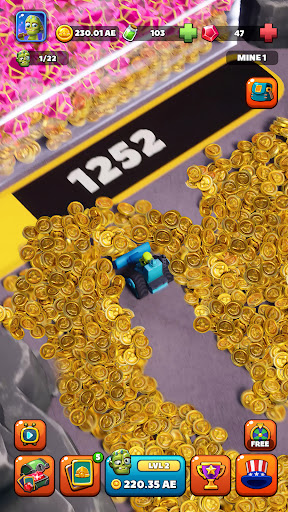 Idle Zombie Miner: Tycoon Ouro Captura de Tela 1
