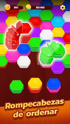 Hexa Stack: Puzzle de Colores Screenshot 1