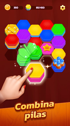 Hexa Stack: Puzzle de Colores Screenshot 2