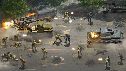Heroes of War: WW2 Idle RPG Screenshot 1