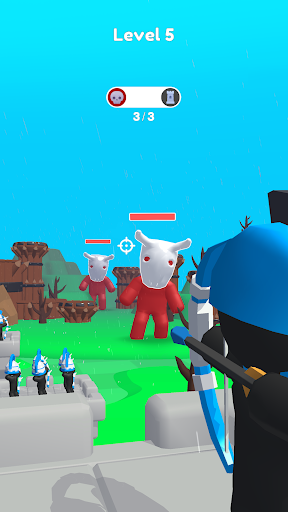 Merge Archers: Salvar a corte Screenshot 2
