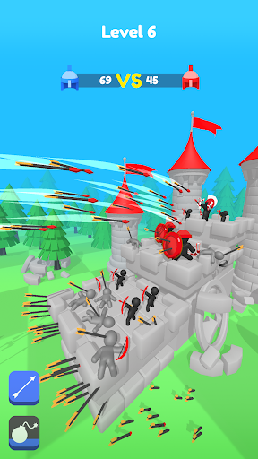 Merge Archers: Salvar a corte Screenshot 4