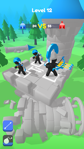 Merge Archers: Salvar a corte Screenshot 5