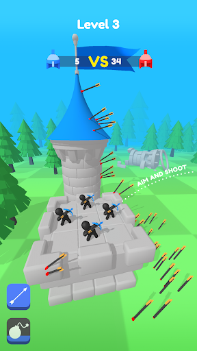 Merge Archers: Salvar a corte Screenshot 6