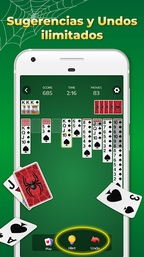 Spider Solitaire, Solitario Screenshot 4